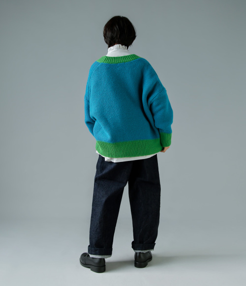 atelier naruse アトリエナルセ ウール Vネック ニット プルオーバー atelier naruse アトリエナルセ ウール Vネック ニット プルオーバー