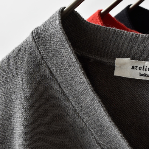 atelier naruse アトリエナルセ コットン ウール ニット カーディガン