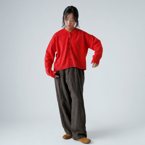 atelier naruse アトリエナルセ コットン ウール ニット カーディガン