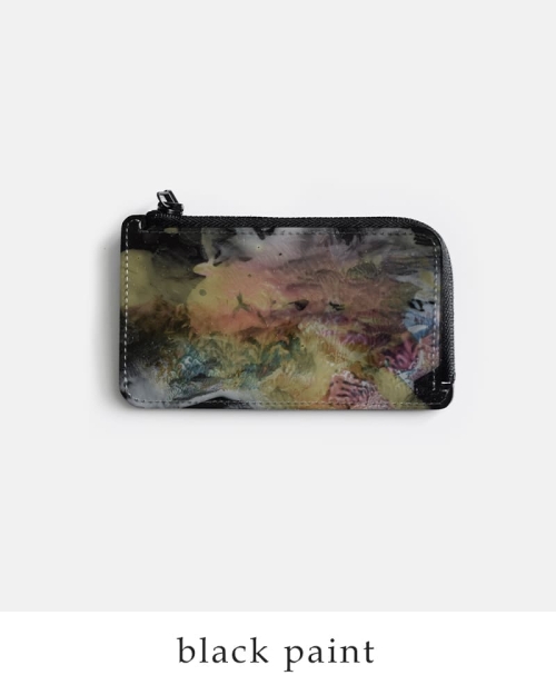 macromauroのpakarick 15000円 3/27まで macromauro マクロマウロ L字型 ジップ ペイント パース “L-PURSE” l