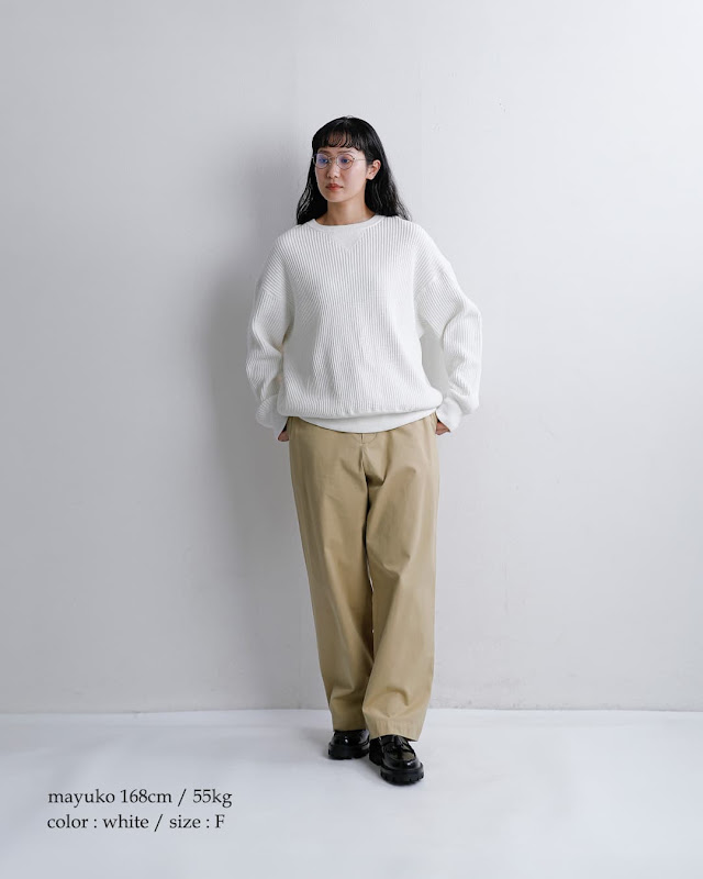 LENO リノ コットン ワッフル サーマルニット カットソー l2501-k504