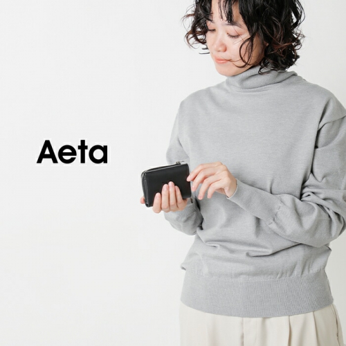 Aeta アエタ スムース カウレザー 三つ折り ウォレット “WALLET type A