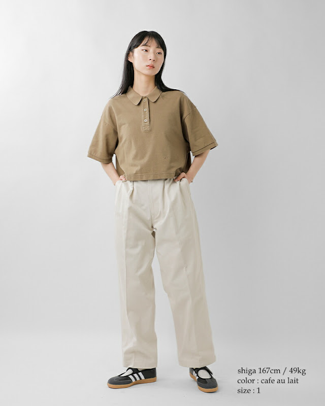 LENO リノ ハイツイストコットン 鹿の子 ポロシャツ POLO SHIRTS leno