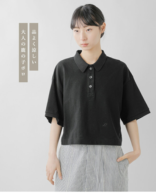 LENO リノ ハイツイストコットン 鹿の子 ポロシャツ POLO SHIRTS leno