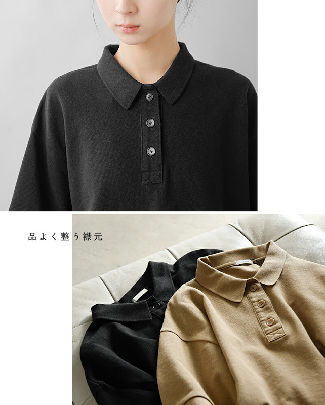 LENO リノ ハイツイストコットン 鹿の子 ポロシャツ POLO SHIRTS leno