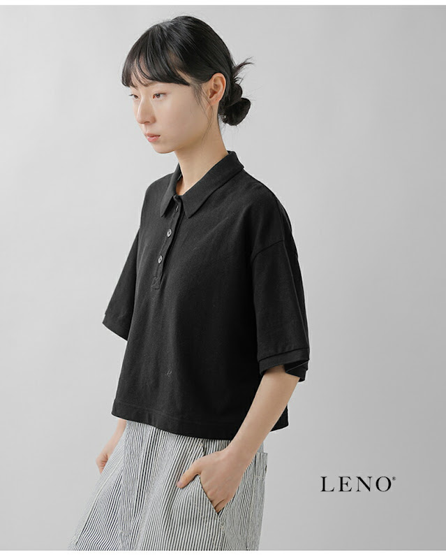 LENO リノ ハイツイストコットン 鹿の子 ポロシャツ POLO SHIRTS leno
