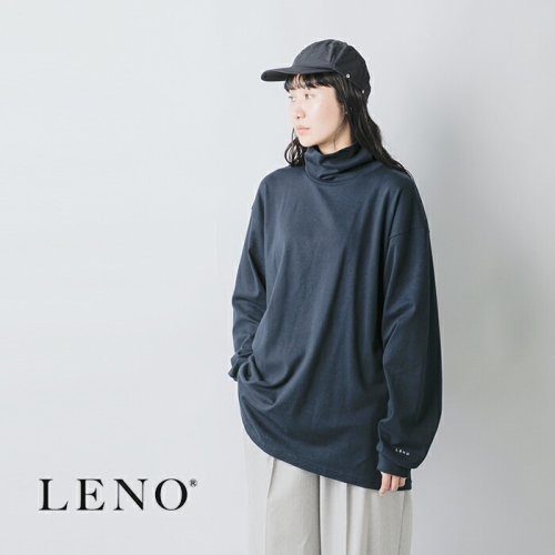 LENO リノ コットン モック タートルネック プルオーバー “MOCK TURTLE
