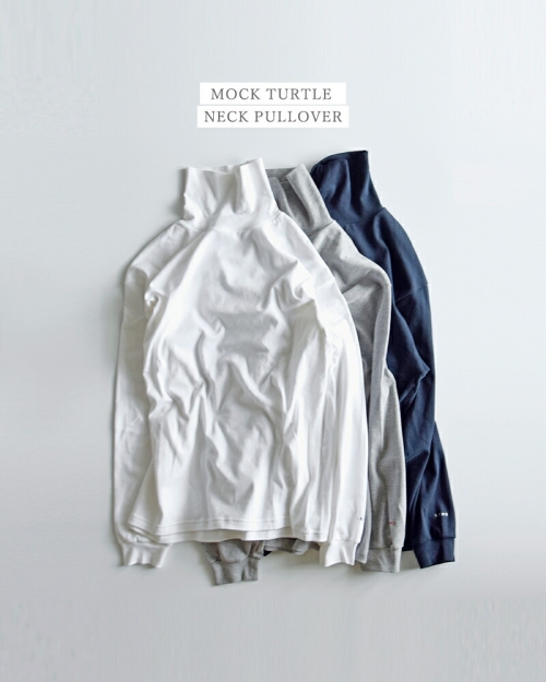 LENO リノ コットン モック タートルネック プルオーバー “MOCK TURTLE
