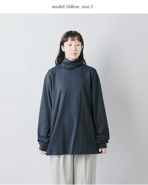 LENO リノ コットン モック タートルネック プルオーバー “MOCK TURTLE