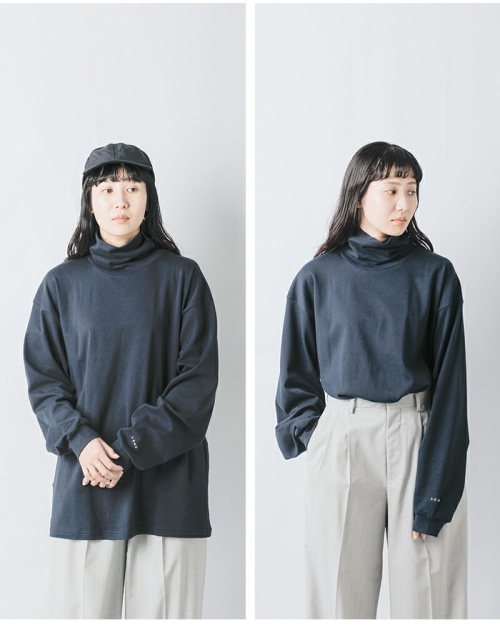 LENO リノ コットン モック タートルネック プルオーバー “MOCK TURTLE