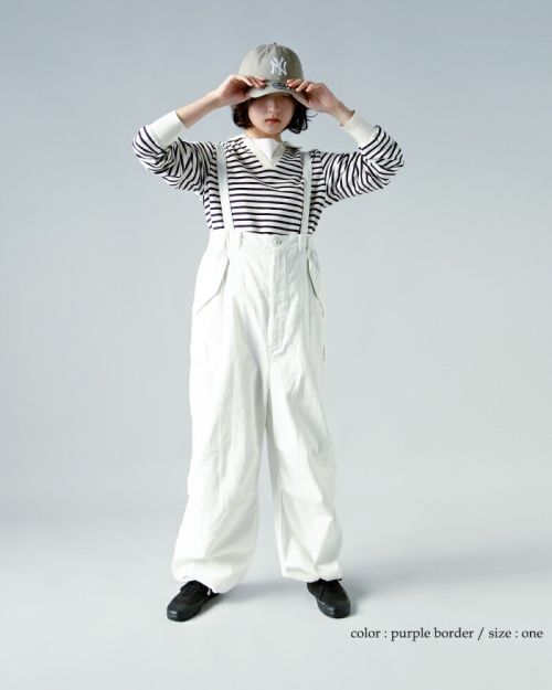 LENO リノ コットン スキッパー ボーダー シャツ “SKIPPER SHIRT
