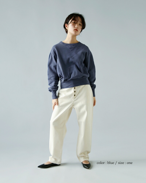 LENO リノコットン クロップド スウェット シャツ “CROPPED