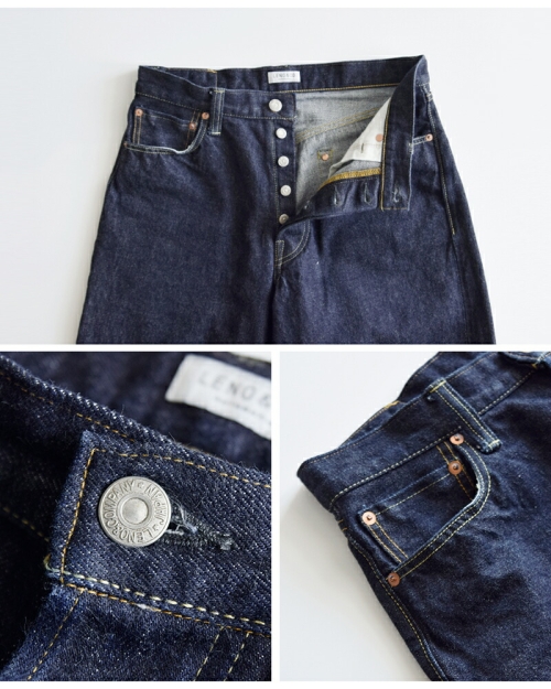 LENO リノ LOOSE TAPERED JEANS ルーズテーパードデニムパンツ ジーンズ H-J004 サイズ：32 カラー：インディゴ メンズ LENO リノ ルーズ テーパード デニム パンツ “LOOSE TAPERED JEANS