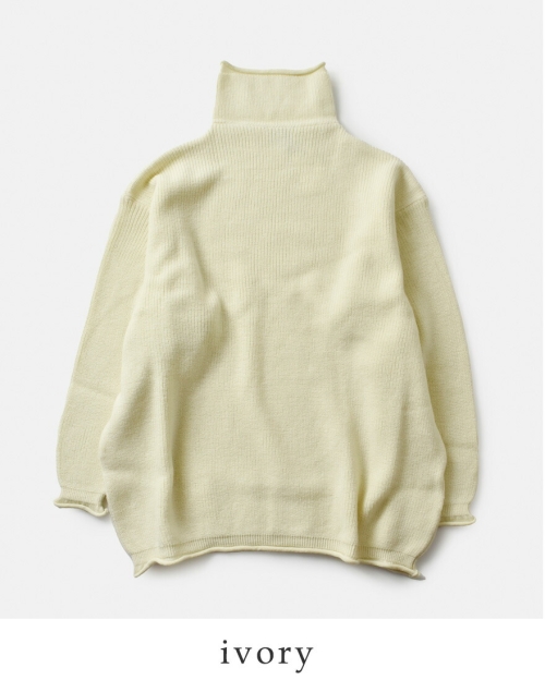 LENO リノ ウール モックネック ニット プルオーバー “MOCK NECK
