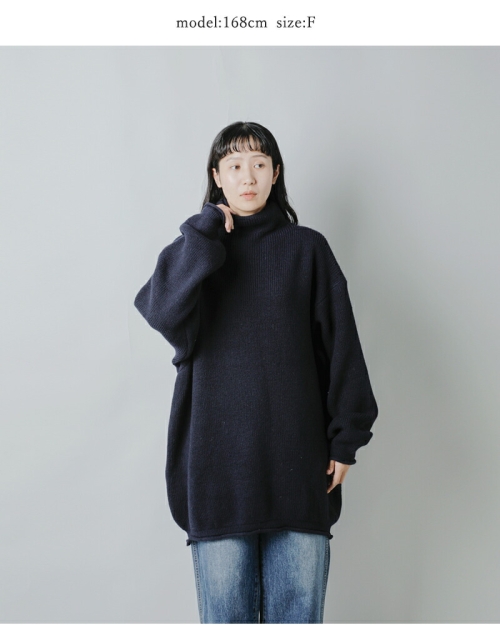 美品♡NOEL REUSSIR モックネック　定価24,200円 LENO リノ ウール モックネック ニット プルオーバー “MOCK NECK