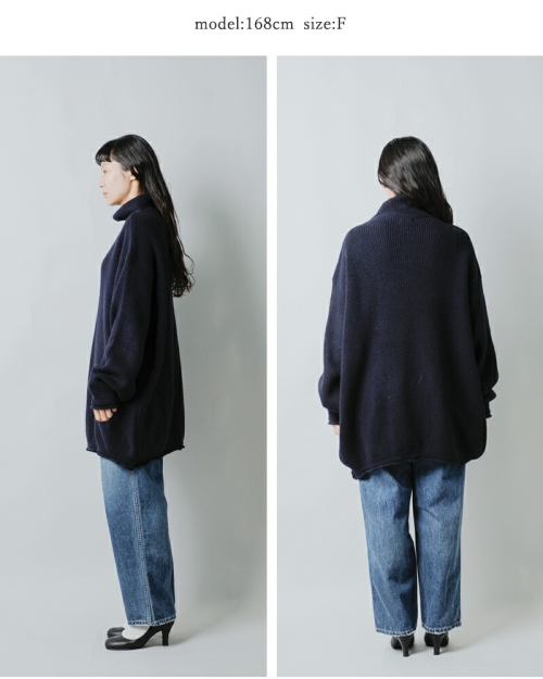 LENO リノ ウール モックネック ニット プルオーバー “MOCK NECK