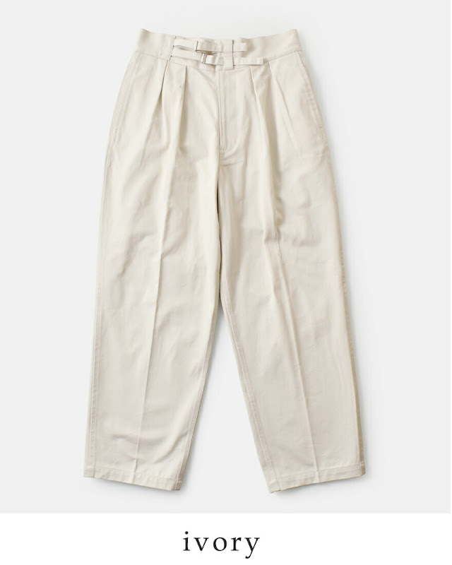 LENO リノ コットン ダブルベルト グルカパンツ DOUBLE BELTED GURKHA