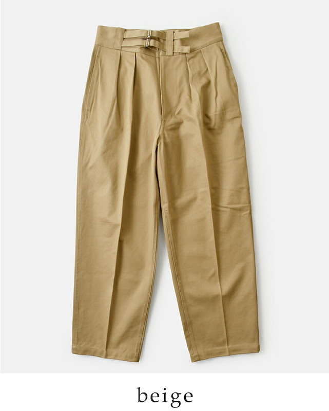 LENO リノ コットン ダブルベルト グルカパンツ DOUBLE BELTED GURKHA