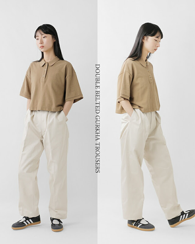 LENO リノ コットン ダブルベルト グルカパンツ DOUBLE BELTED GURKHA