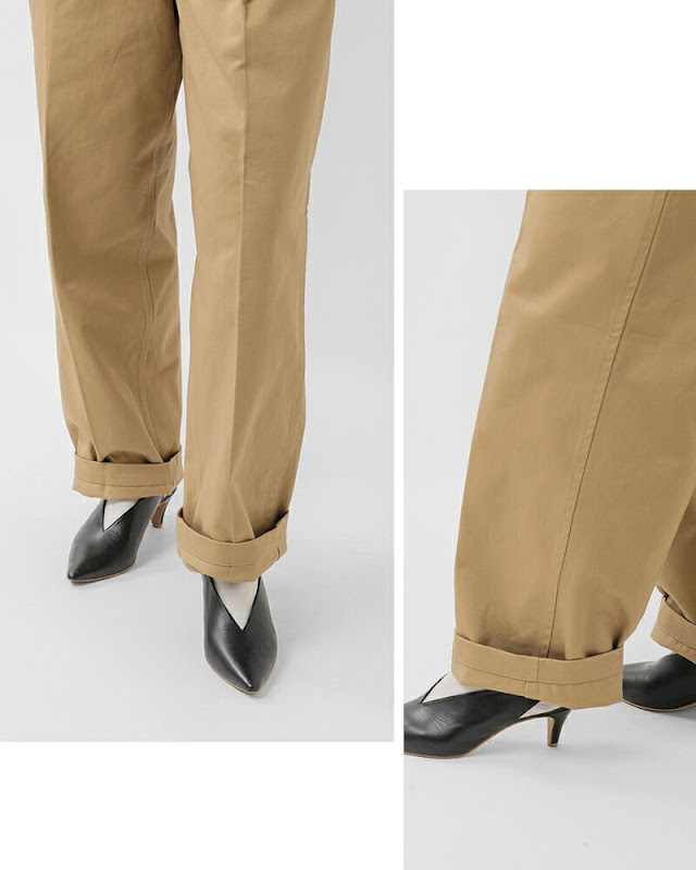 LENO リノ コットン ダブルベルト グルカパンツ DOUBLE BELTED GURKHA