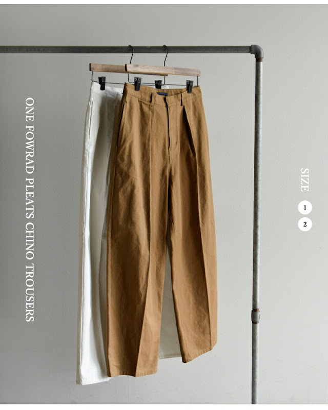 新品同様　リノ LENO レディース チノパン ペイント 26 LENO リノ コットン ワンタック チノパンツ ONE FOWRAD PLEATS CHINO