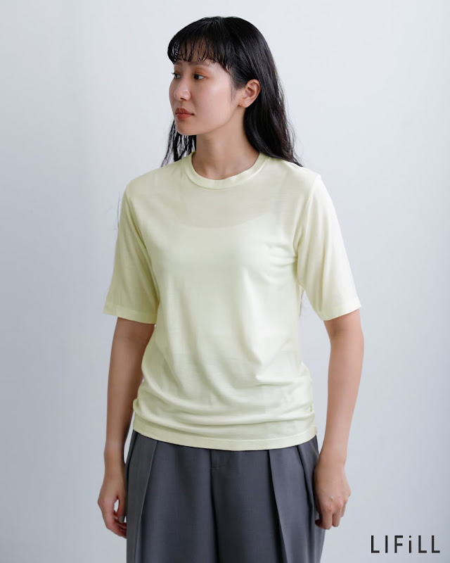 LIFiLL リフィル SUPER140'S ピュアウール Tシャツ WOOLISH TEE lf046