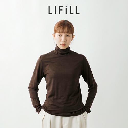 リフィル Tシャツ LIFiLL  ウーリッシュ ハイネック プルオーバー “WOOLISH HIGH NECK” lf048-07  クーポン対象 LIFiLL リフィル ウーリッシュ ハイネック プルオーバー “WOOLISH HIGH