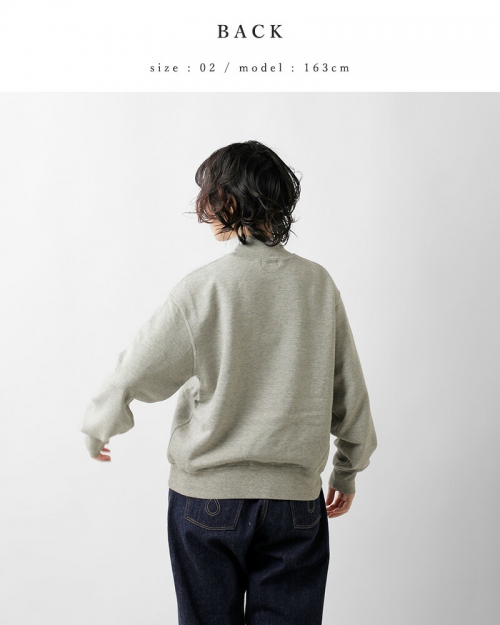 LIFiLL リフィル コットニー 裏毛 モックネック スウェット プル