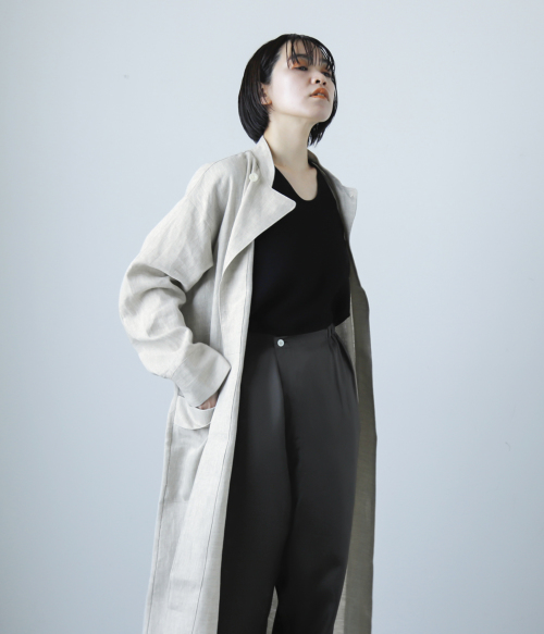新品Olde H & Daughter リネンクロスナイトガウン リネンコート Olde H & Daughter(オールドエイチアンドドーター)リネンクロス