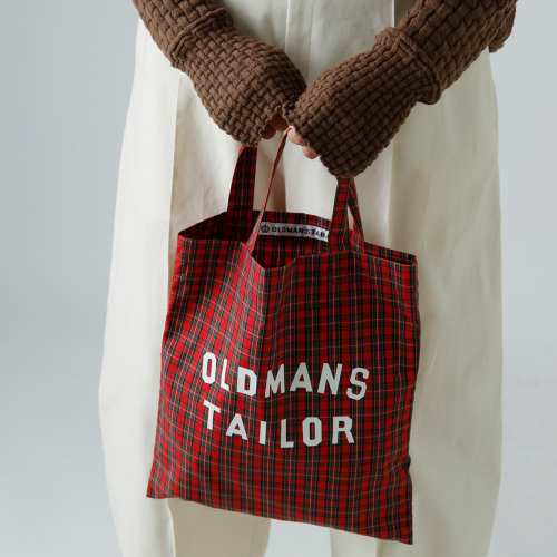 R & D.M.Co- オールドマンズテーラー コットン チェック ロゴプリント