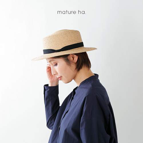 mature ha.(マチュアーハ)ラフィアカンカン帽 mas21-14-yh | iroma 