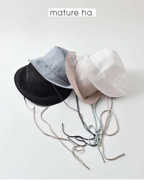 mature ha. マチュアーハ コットン オーガンジー ハット “organdy hat 