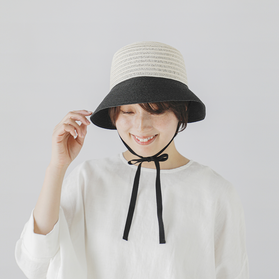 マチュアーハ　straw bucket hat ストローバケットハット mature ha. マチュアーハ アバカ ラフィア ブレイド バケット