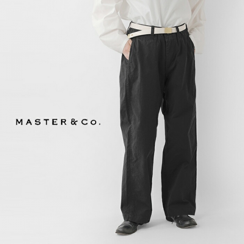 MASTER&Co. マスターアンドコー ベルト付き コットン チノ パンツ 