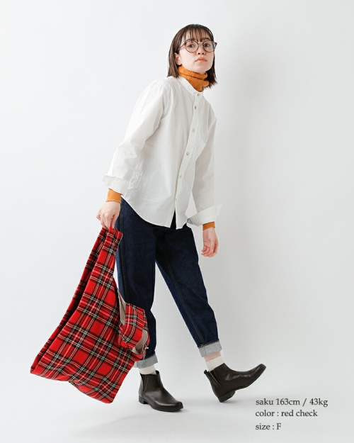 MASTER&Co. マスターアンドコー ウール タータンチェック エコバッグS MASTER & Co. (マスターアンドコー) TARTAN WOOL ECO BAG SMALL