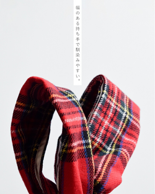 MASTER&Co. マスターアンドコー ウール タータンチェック エコバッグ