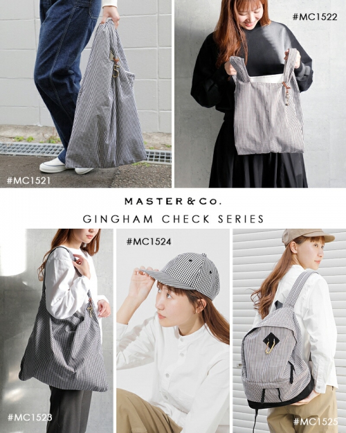 MASTER&Co. マスターアンドコー チャーム付き コットン ギンガム