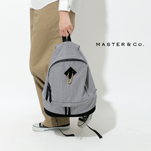MASTER&Co. マスターアンドコー カラビナ付き コットン ギンガム