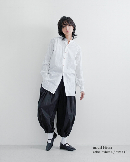 MASTER&Co. マスターアンドコー コットン ドビー スタンドカラー 