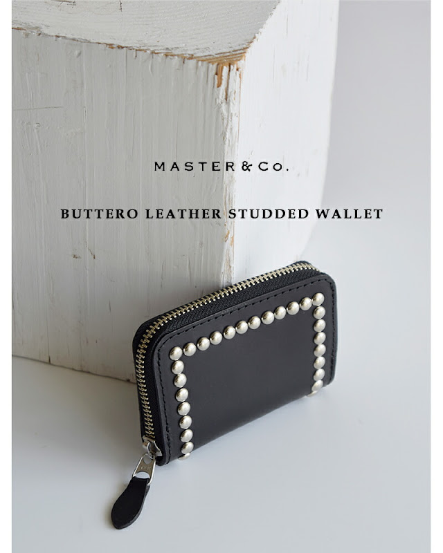 MASTER&Co. マスターアンドコー ブッテーロレザー スタッズ ウォレット