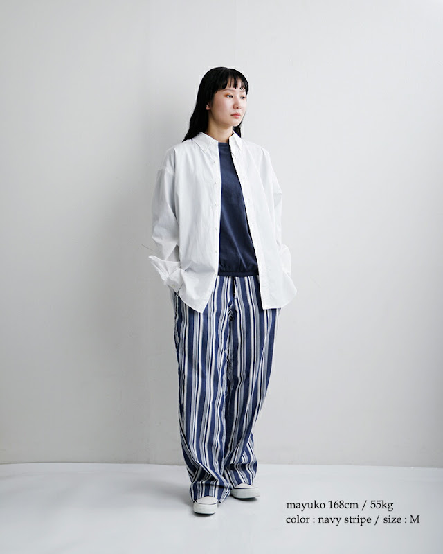 MASTER&Co. マスターアンドコー コットンストライプ ドローストリング