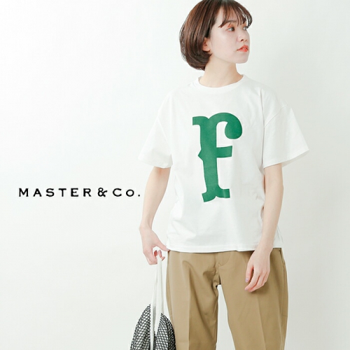 MASTER&Co. マスターアンドコー コットン アルファベット T