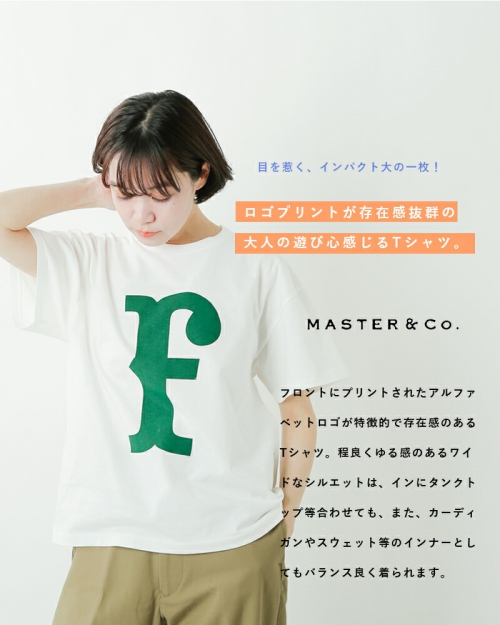 MASTER&CO. マスターアンドコー Tシャツ カーキ フレンチブリュ