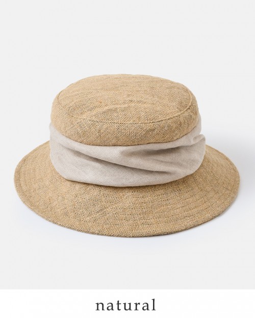 mature ha.(マチュアーハ)ジュートドレープハット“jute drape hat