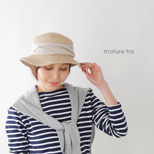 mature ha.(マチュアーハ)ジュートドレープハット“jute drape hat ...