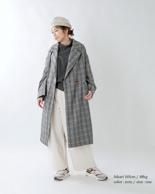 mature ha.(マチュアーハ)タックギャザーリブベレー“beret tuck&gather