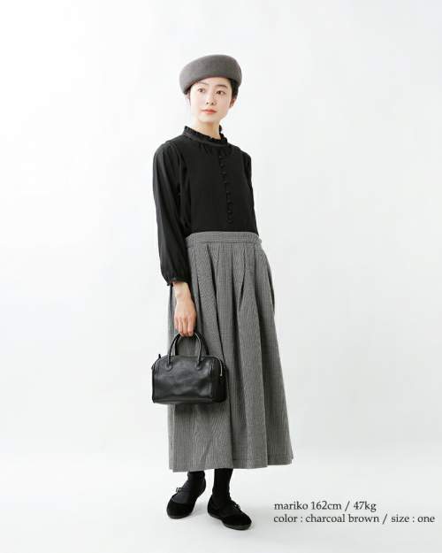 mature ha.(マチュアーハ)ニットフェルトベレー帽“thin knit felt