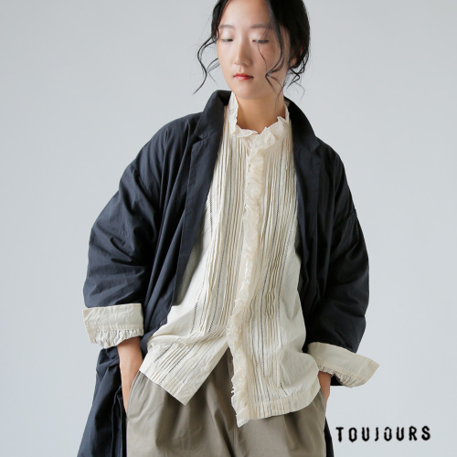 TOUJOURS トゥジュー ファインヤーン コットンクロス レース