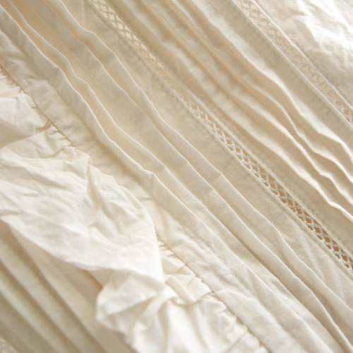 TOUJOURS トゥジュー ファインヤーン コットンクロス レース