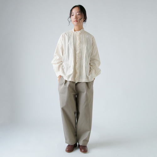 TOUJOURS トゥジュー ファインヤーン コットンクロス レース